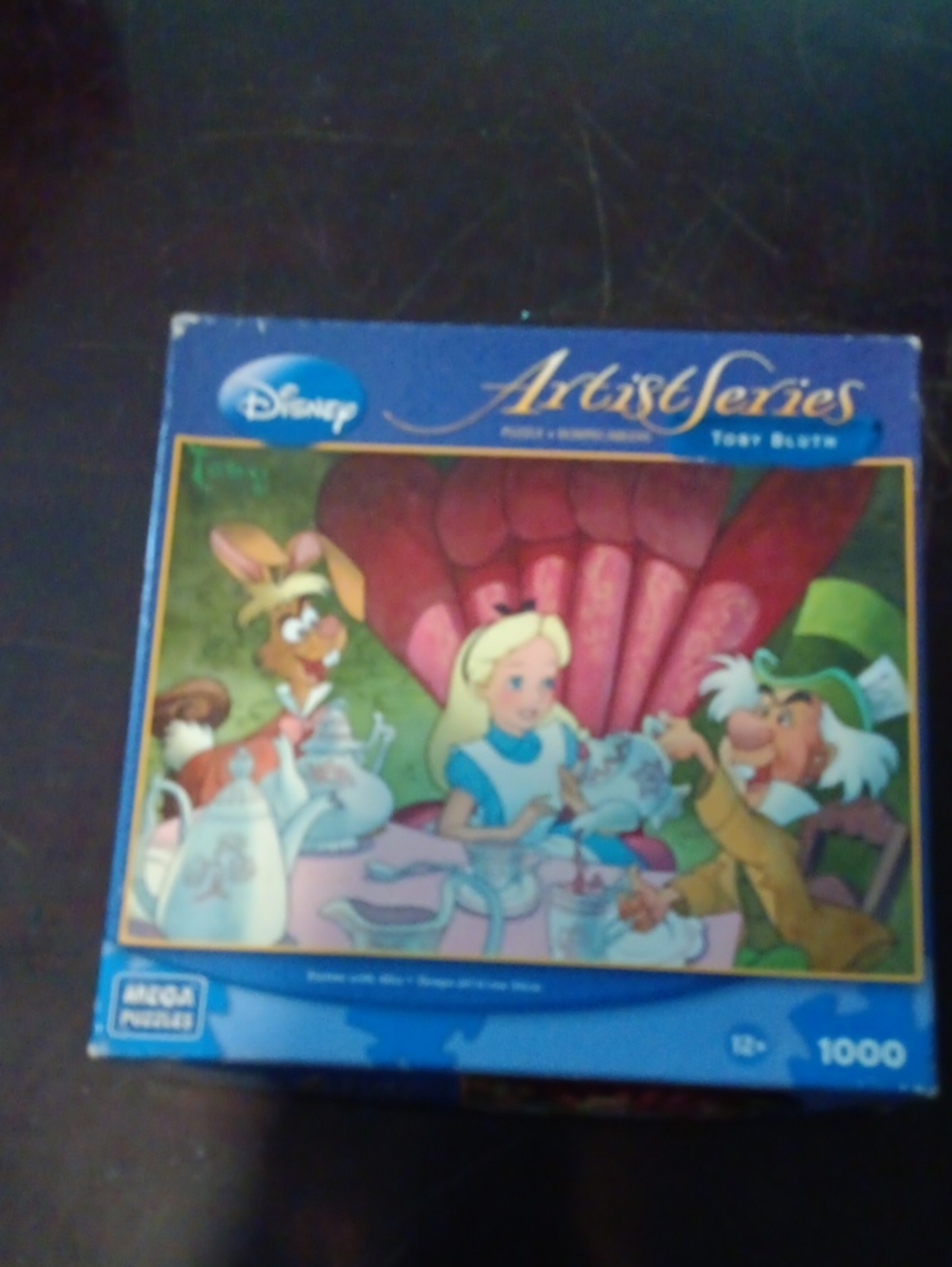 Disney Artist Series Alice Tea Party Puzzle - Blue, Green, Pink
